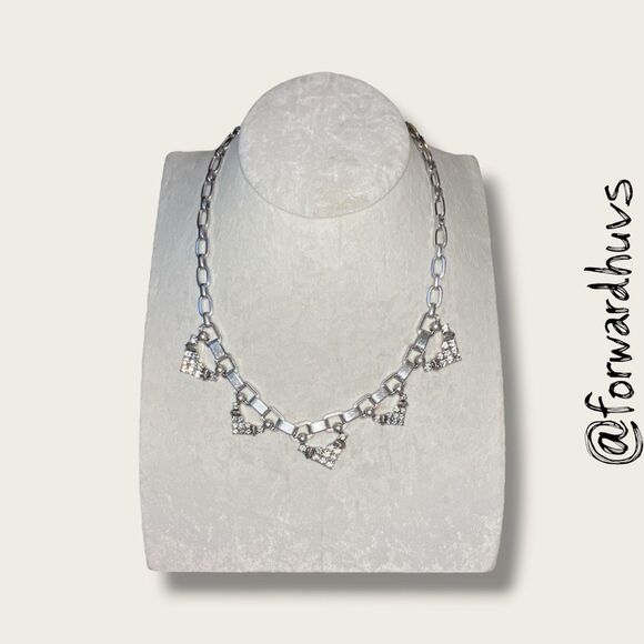 Stella & Dot Silver Sutton 5-in-1 Statement Necklace - Picture 7 of 10